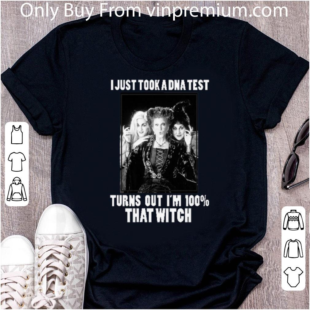 Awesome Hocus Pocus I Just Took A Dna Test Turns Out I'm 100 That Witch shirt