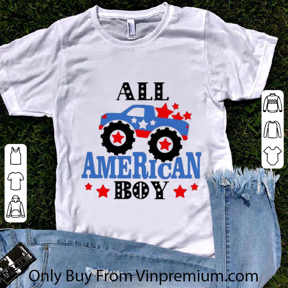 Original Truck All American Boy American Flag Independence Day shirt