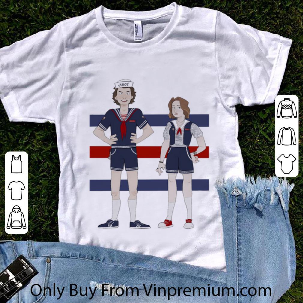 Awesome Ahoy Steve Harrington And Robin Buckley Cartoon shirt