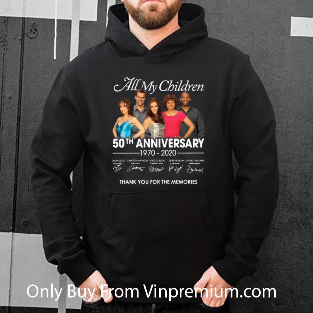 30515f74 official all my children 50th anniversary 1970 2020 signatures shirt 4 - Official All My Children 50th Anniversary 1970-2020 Signatures shirt