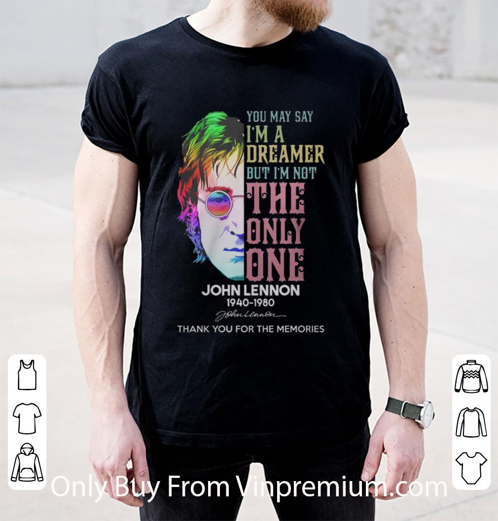 Awesome John Lennon 1940-1980 Signature Thank You For The Memories shirt