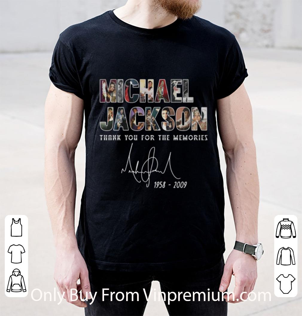 Hot Michael Jackson Thank You For The Memories Signature 1958-2009 shirt