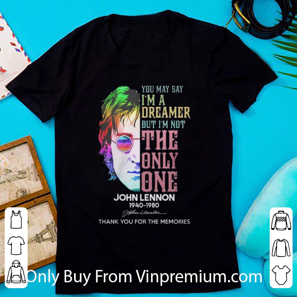 Awesome John Lennon 1940-1980 Signature Thank You For The Memories shirt