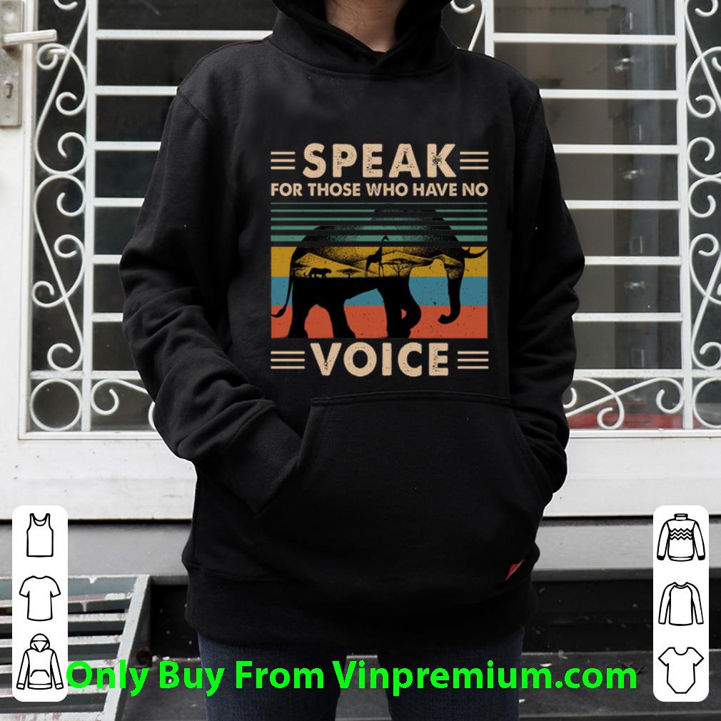 47496aeb awesome elephant speak for those who have no voice vintage shirt 4 - Awesome Elephant Speak For Those Who Have No Voice Vintage shirt