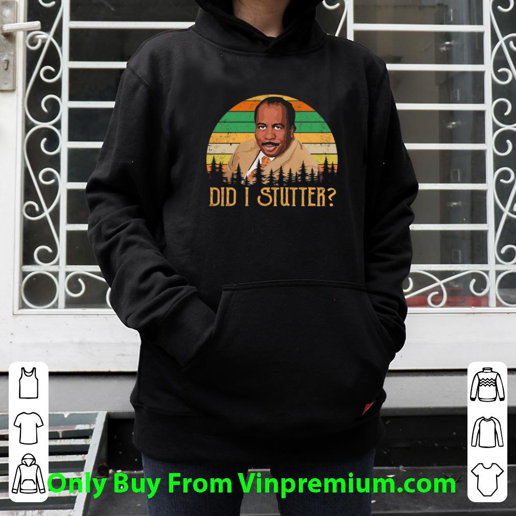 48ac3334 premium stanley hudson did i stutter sunset vintage shirt 4 - Premium Stanley Hudson Did I Stutter Sunset Vintage shirt