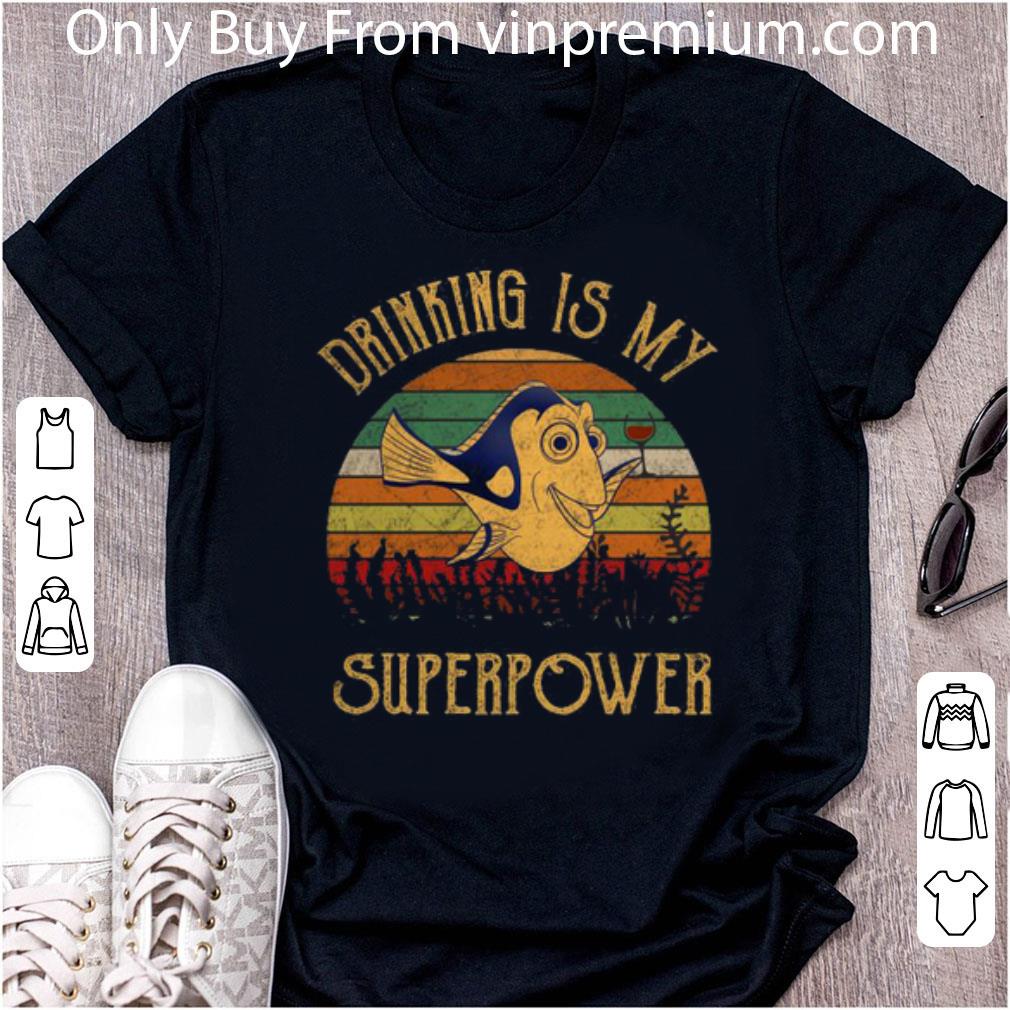 Hot Dory Wine Drinking Is My Superpower Vintage shirt