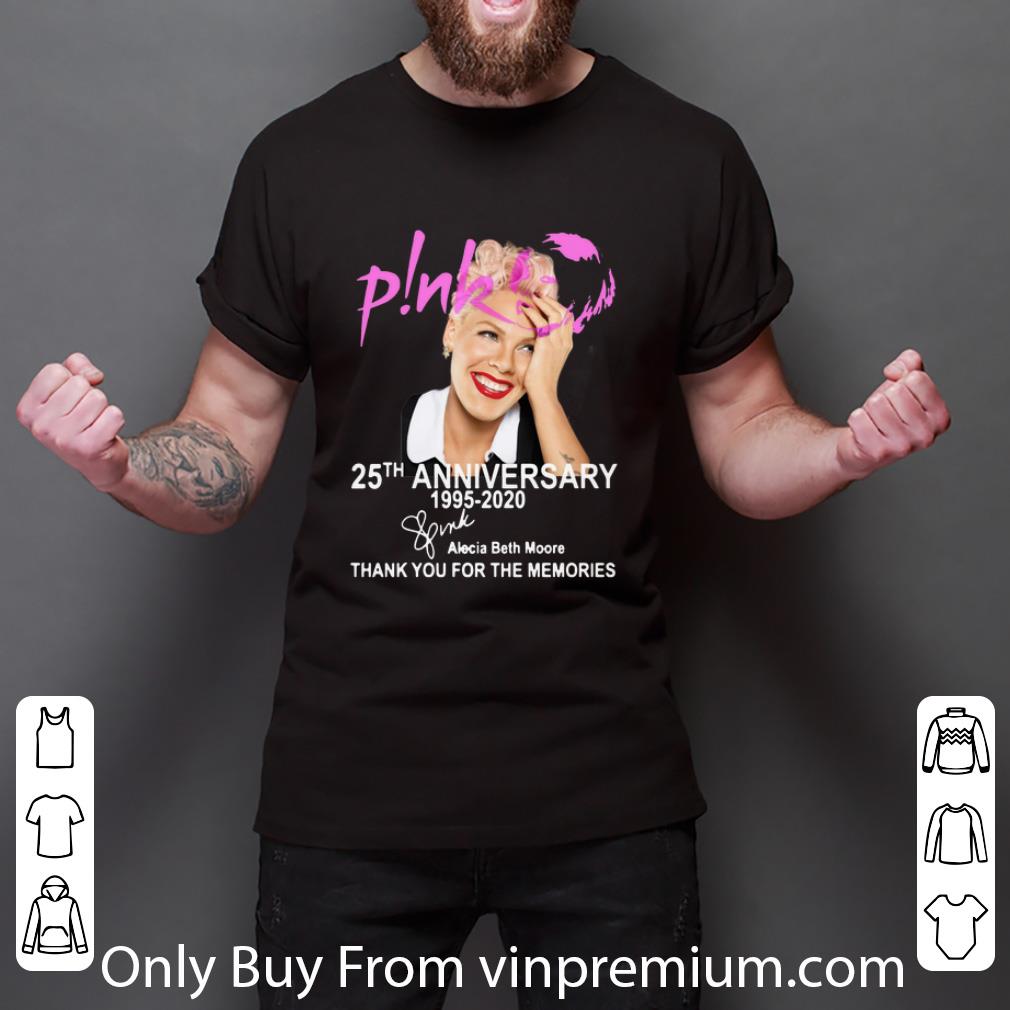 Awesome Pink 25th Anniversary 1995-2020 Signature Alecia Beth Moore shirt