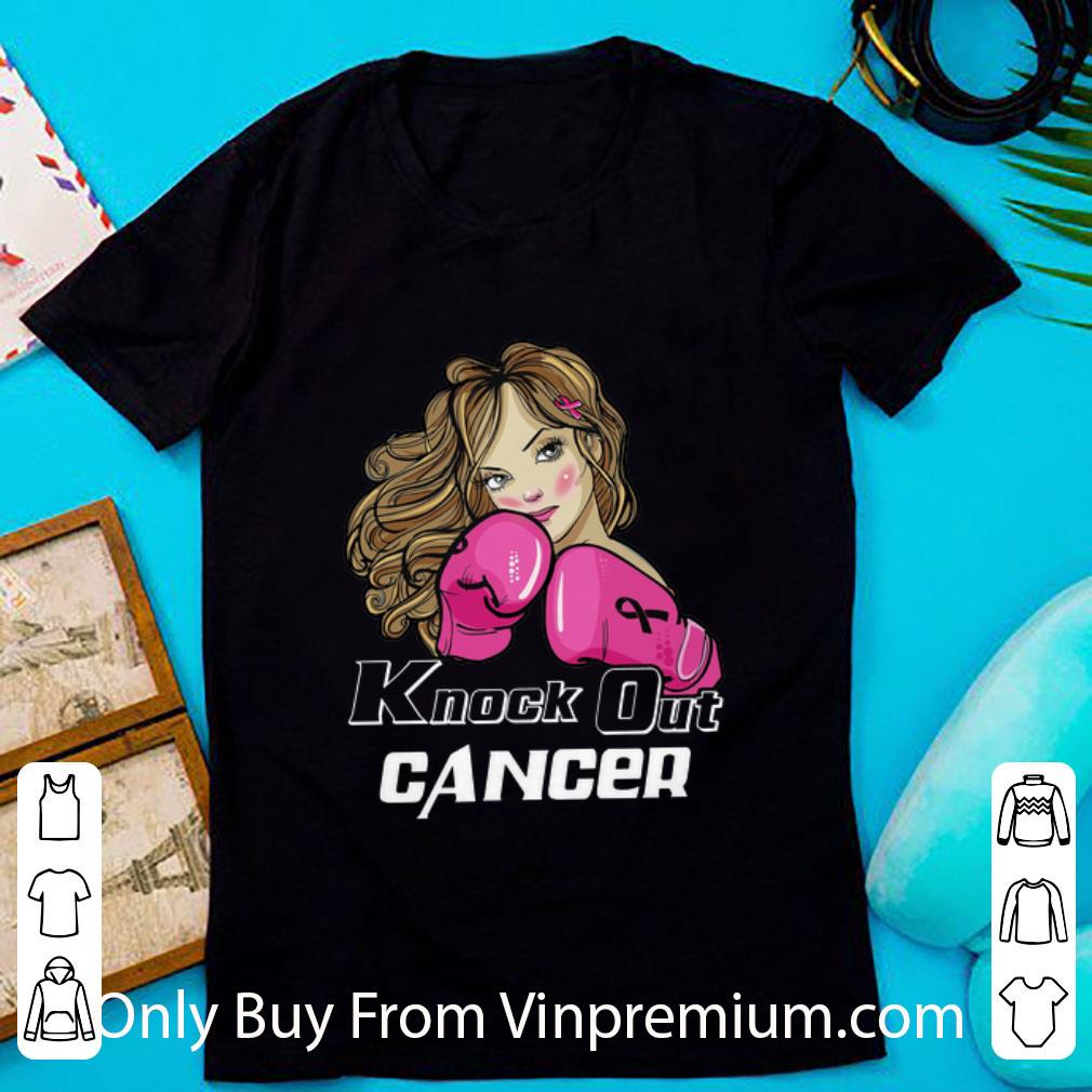 Original Girl Boxing Knock Out Cancer shirt