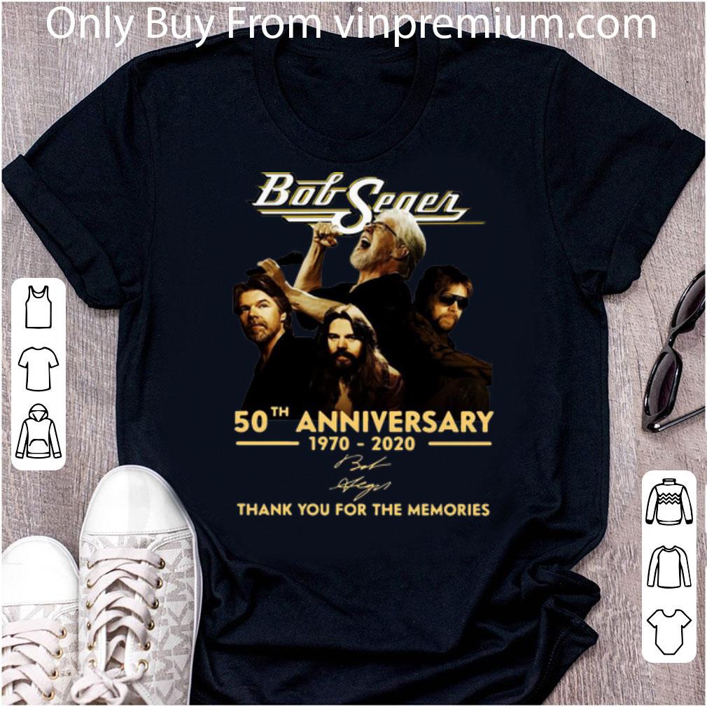 Pretty Bob Seger 50th Anniversary Thank You For The Memories Signatures shirt