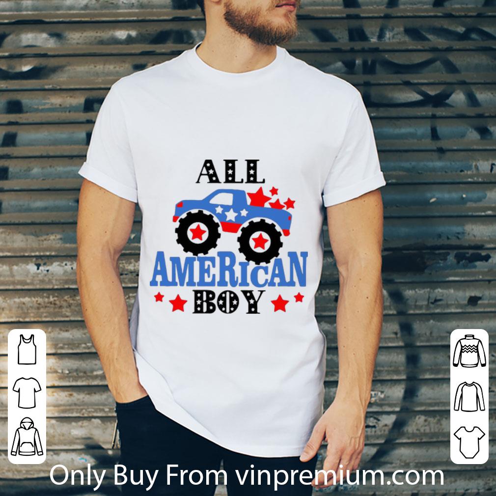 Original Truck All American Boy American Flag Independence Day shirt