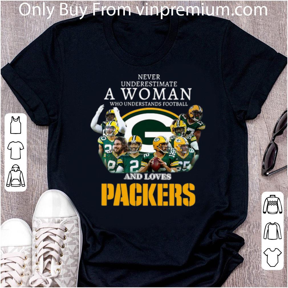 Official Never Underestimate A Woman Who Understands Baseball And Loves Packers shirt