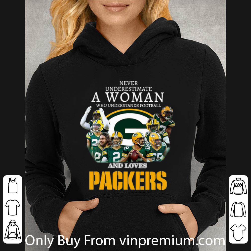 85e62bb1 official never underestimate a woman who understands baseball and loves packers shirt 4 - Official Never Underestimate A Woman Who Understands Baseball And Loves Packers shirt