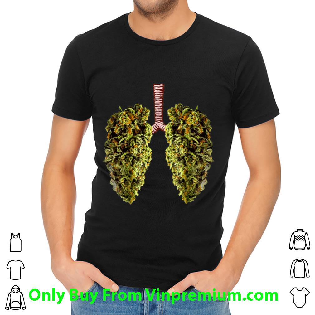 Nice Cannabis Lungs Marijuana Buds shirt