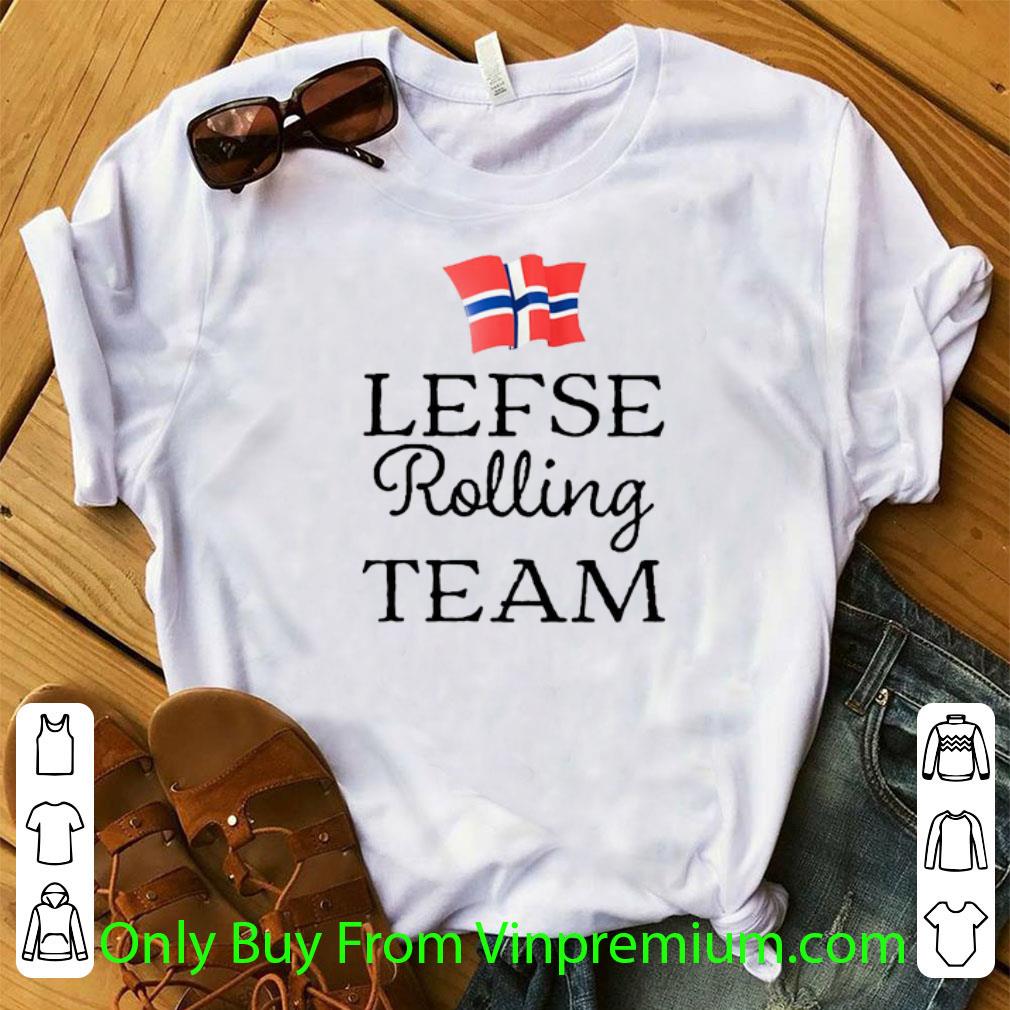 Premium Lefse Rolling Team Flag Of Norway shirt