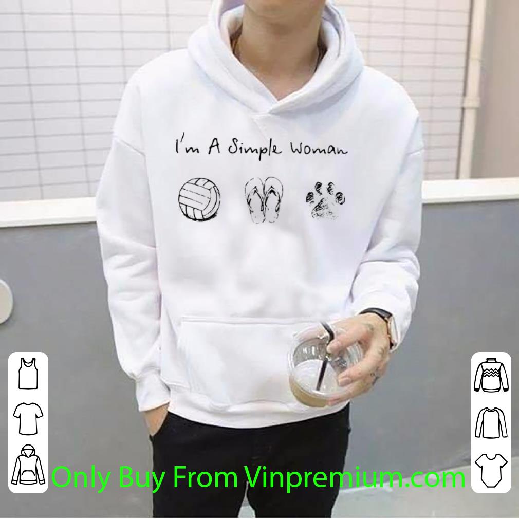 a0d0f733 hot i m a simple woman volleyball flip flop dog shirt 4 - Hot I’m A Simple Woman Volleyball Flip Flop Dog shirt