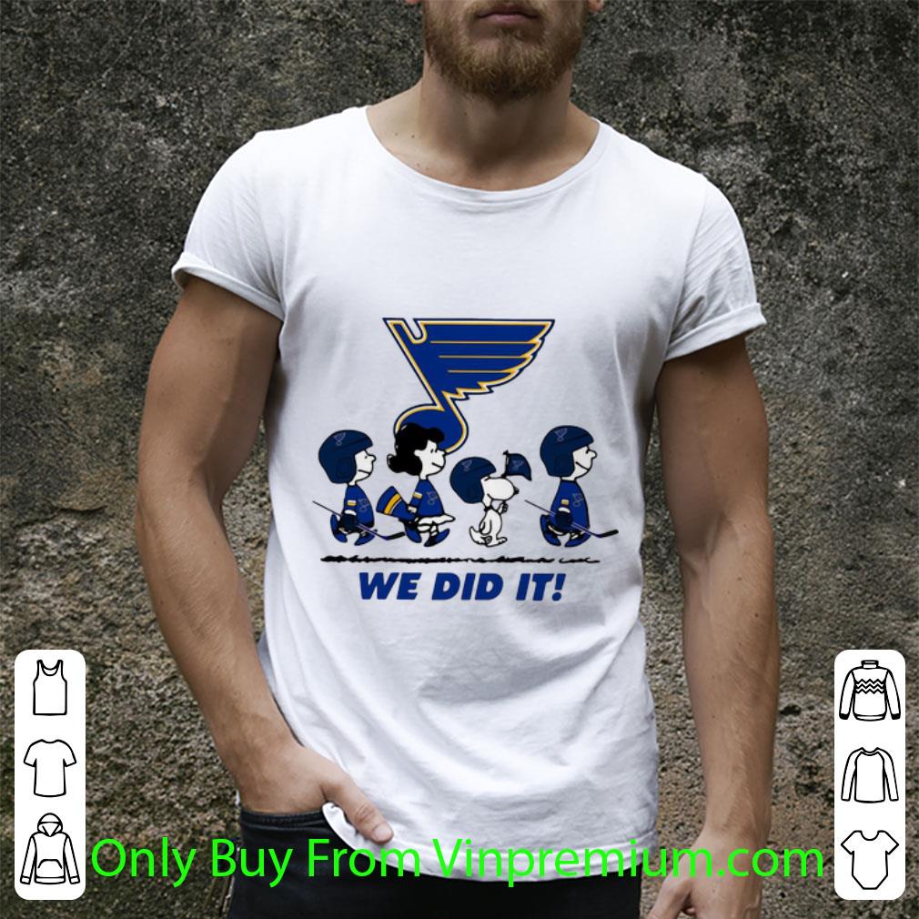 Premium Peanuts St. Louis Blues We Did It shirt