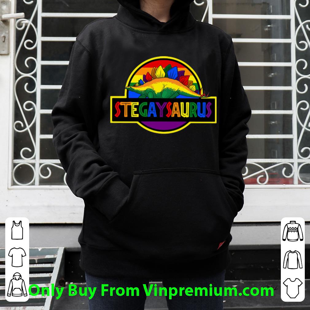 a96b4a20 original lgbt stegaysaurus gay stegosaurus shirt 4 - Original LGBT Stegaysaurus Gay Stegosaurus shirt