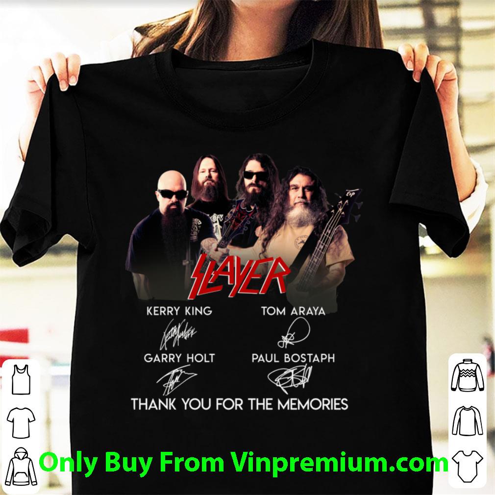 Top Slayer Signatures Thank You For The Memories shirt