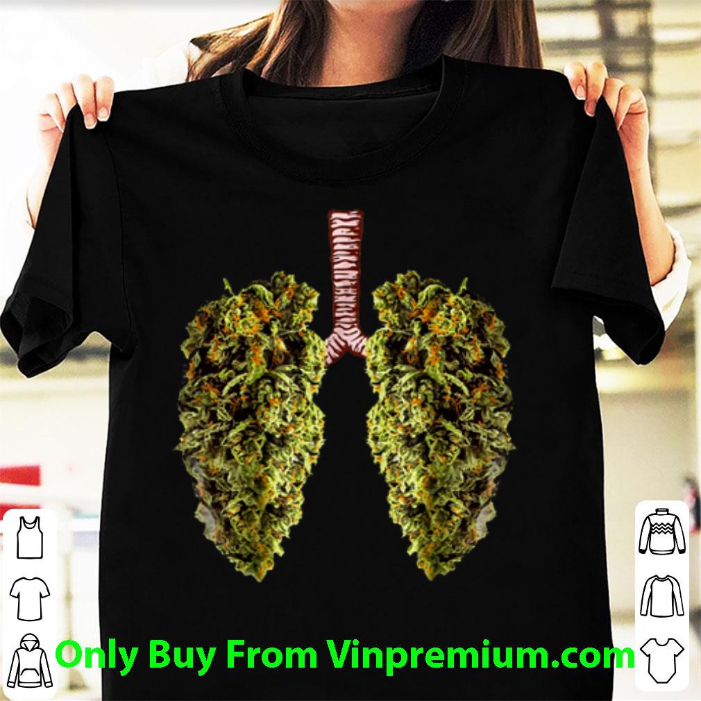 Nice Cannabis Lungs Marijuana Buds shirt