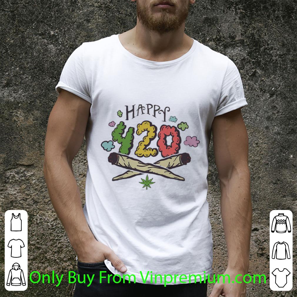 Nice Cannabis Happy 420 Weed shirt