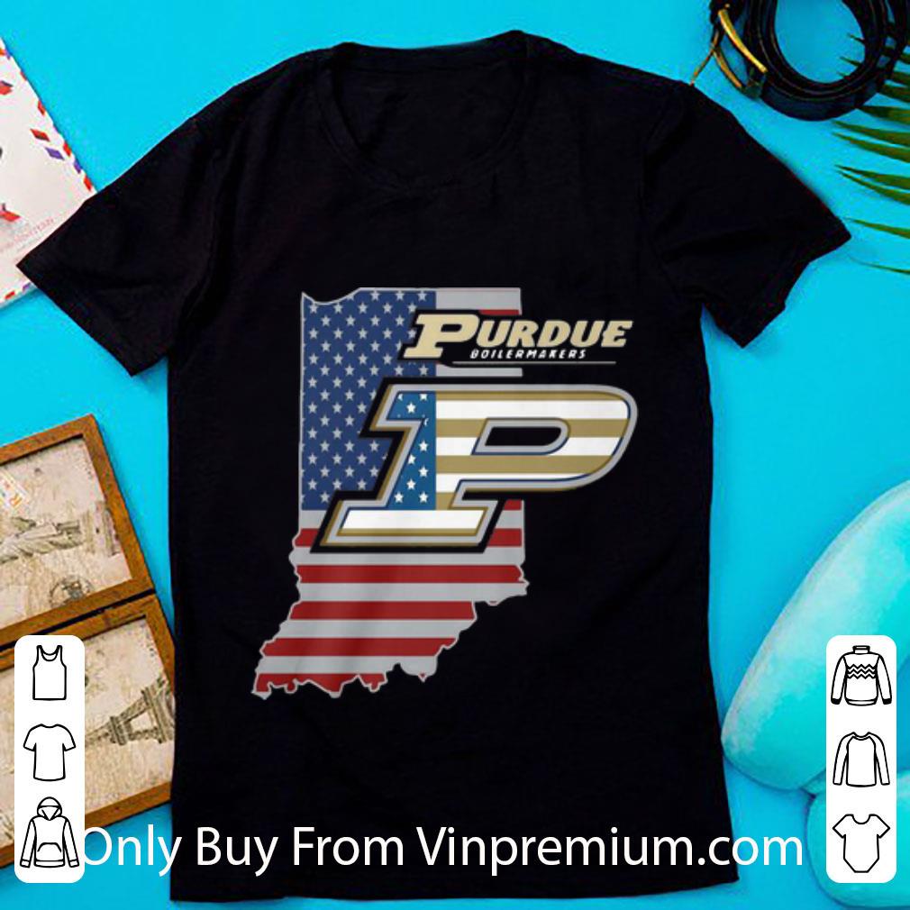 Nice Purdue Boilermakers American Flag shirt