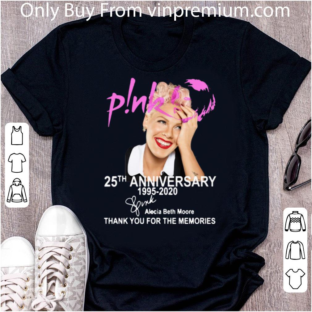 Awesome Pink 25th Anniversary 1995-2020 Signature Alecia Beth Moore shirt