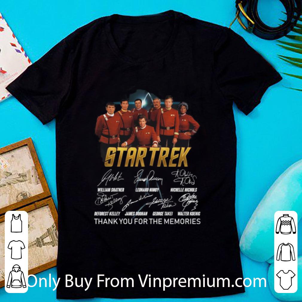 Official Star Trek Signatures Thank You For The Memories shirt