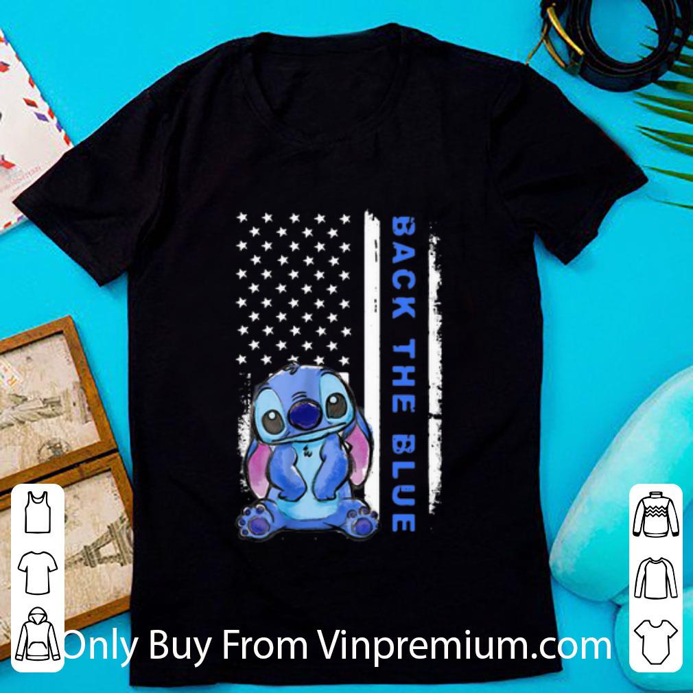 Great Stitch Back The Blue American Flag shirt