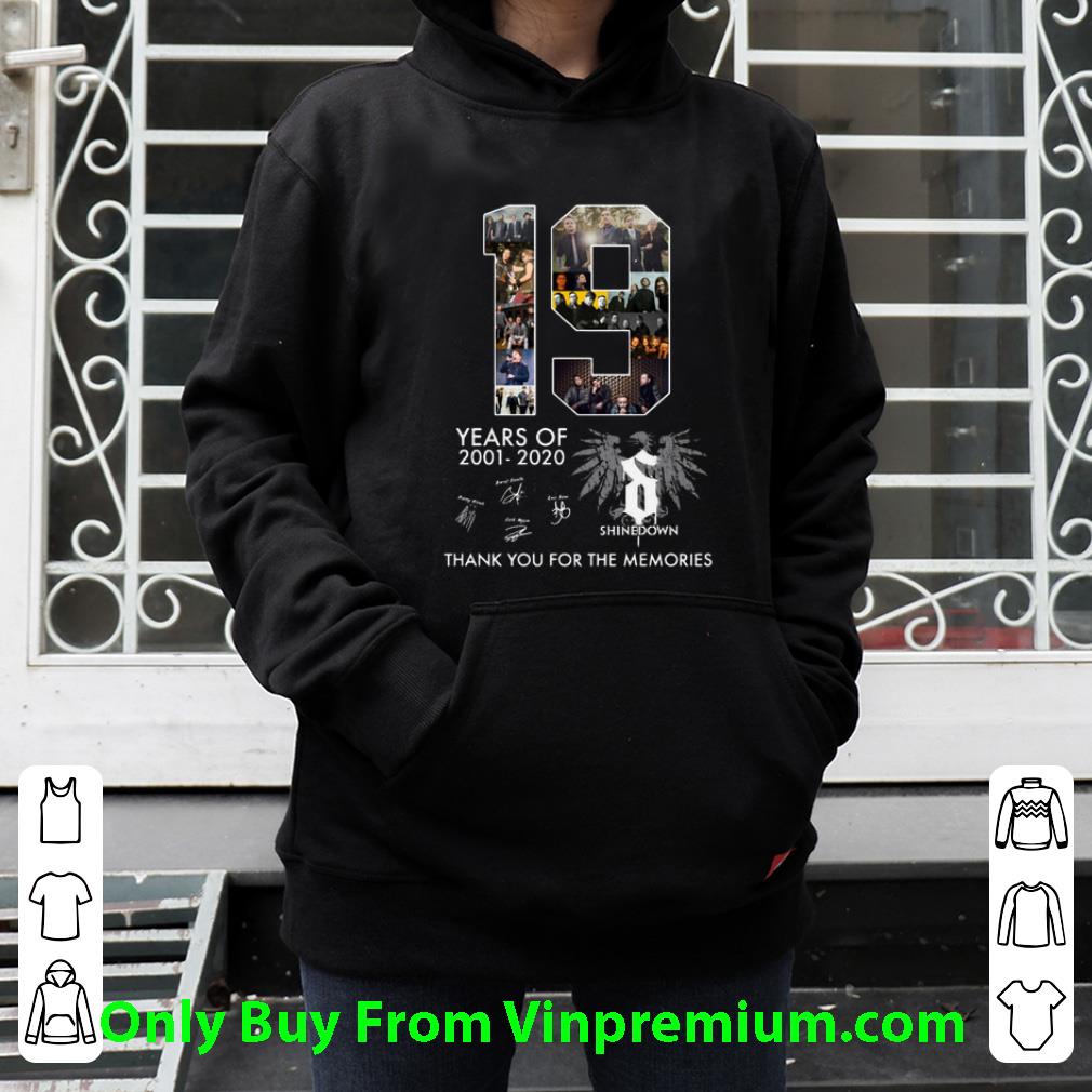 d3885db6 official 19 years of shinedown 2001 2020 thank you for the memories shirt 4 - Official 19 Years Of Shinedown 2001-2020 Thank You For The Memories shirt