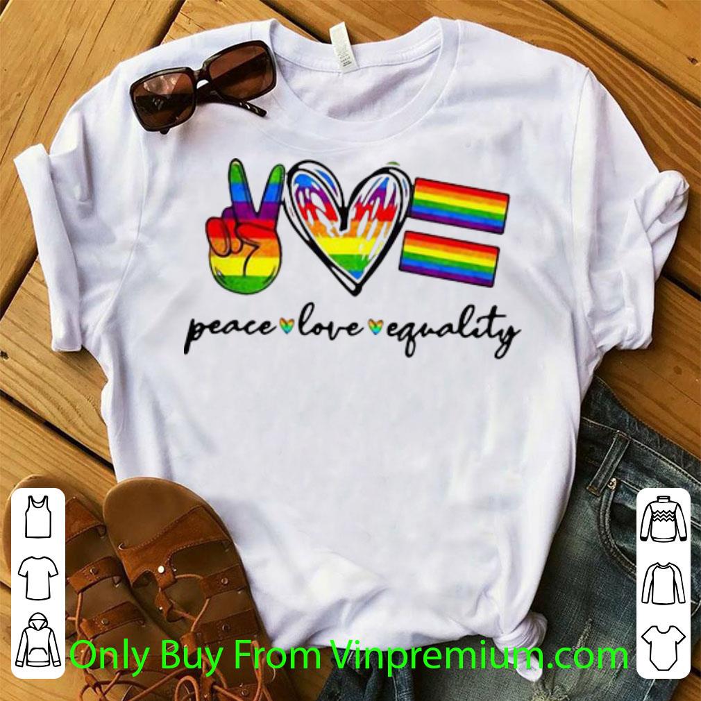 Original Peace Love Equality LGBT shirt