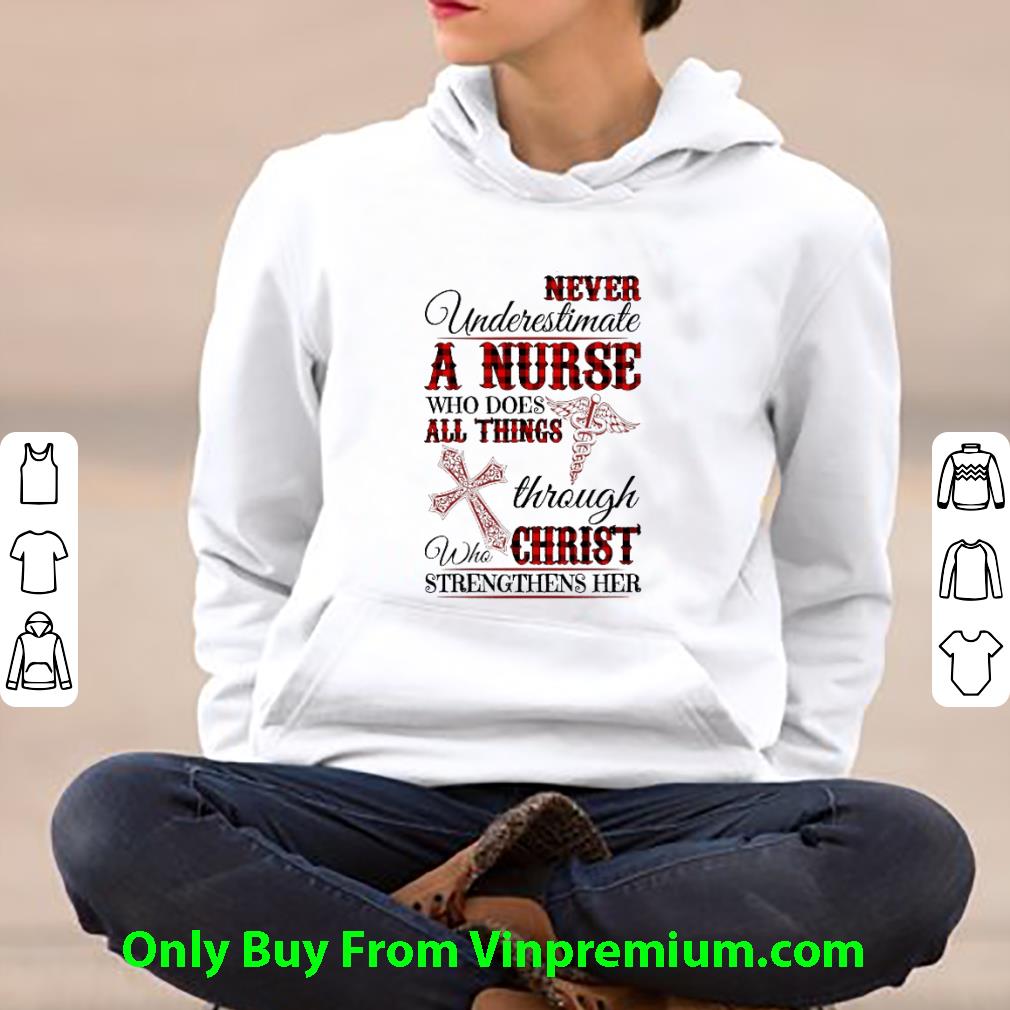 eec2dac5 awesome never underestimate a nurse who does all things through christ shirt 4 - Awesome Never Underestimate A Nurse Who Does All Things Through Christ shirt