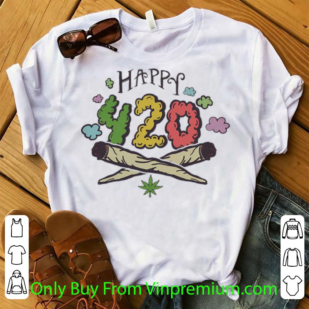 Nice Cannabis Happy 420 Weed shirt