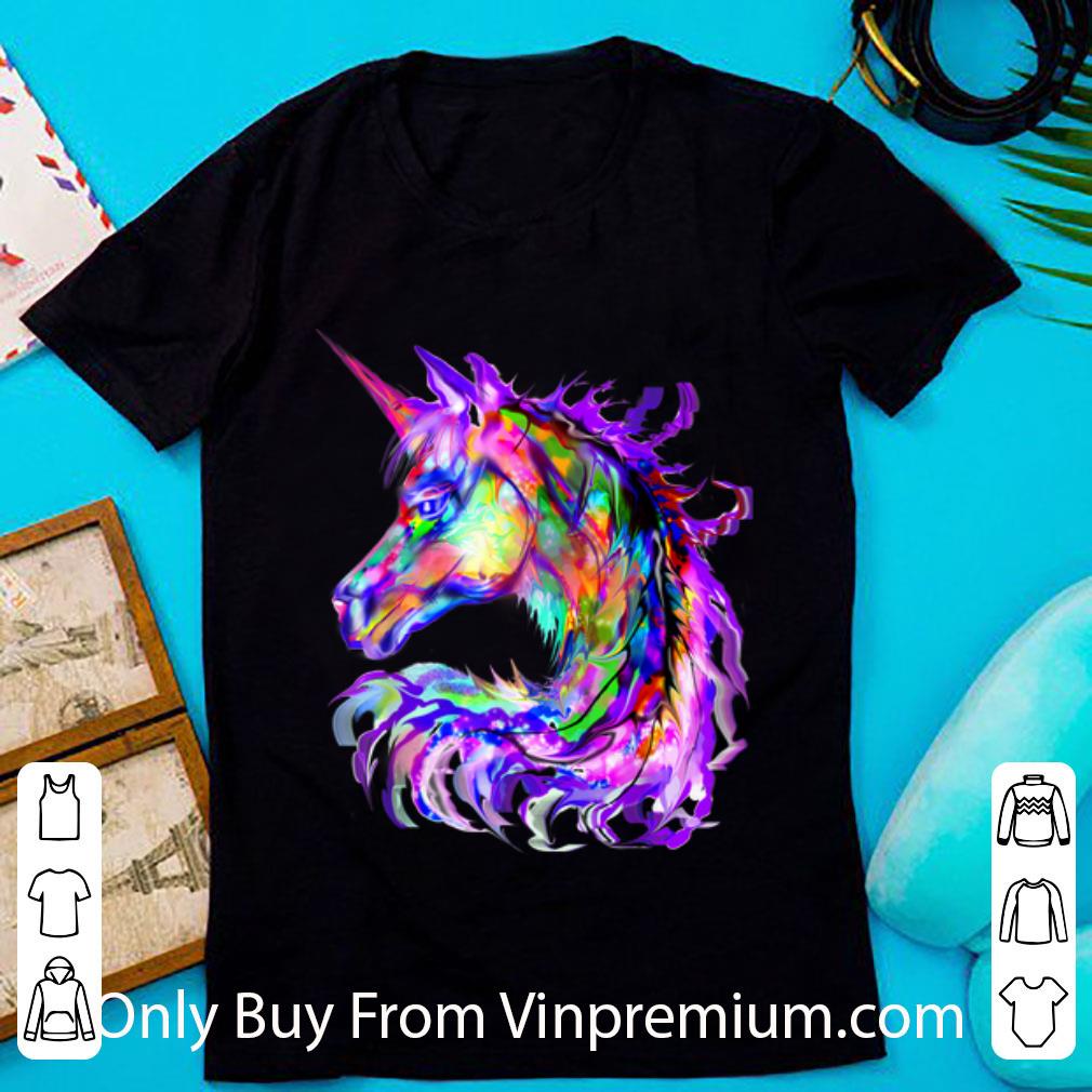 Pretty Colorful Rainbow Unicorn Festival Rave Neon shirt