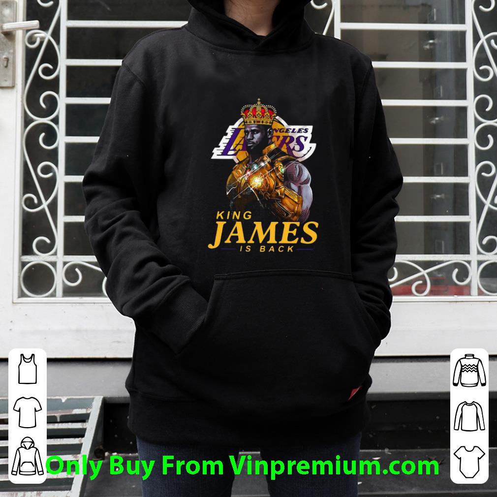 5a9cea99 official los angeles lakers king james is back shirt 4 - Official Los Angeles Lakers King James Is Back shirt