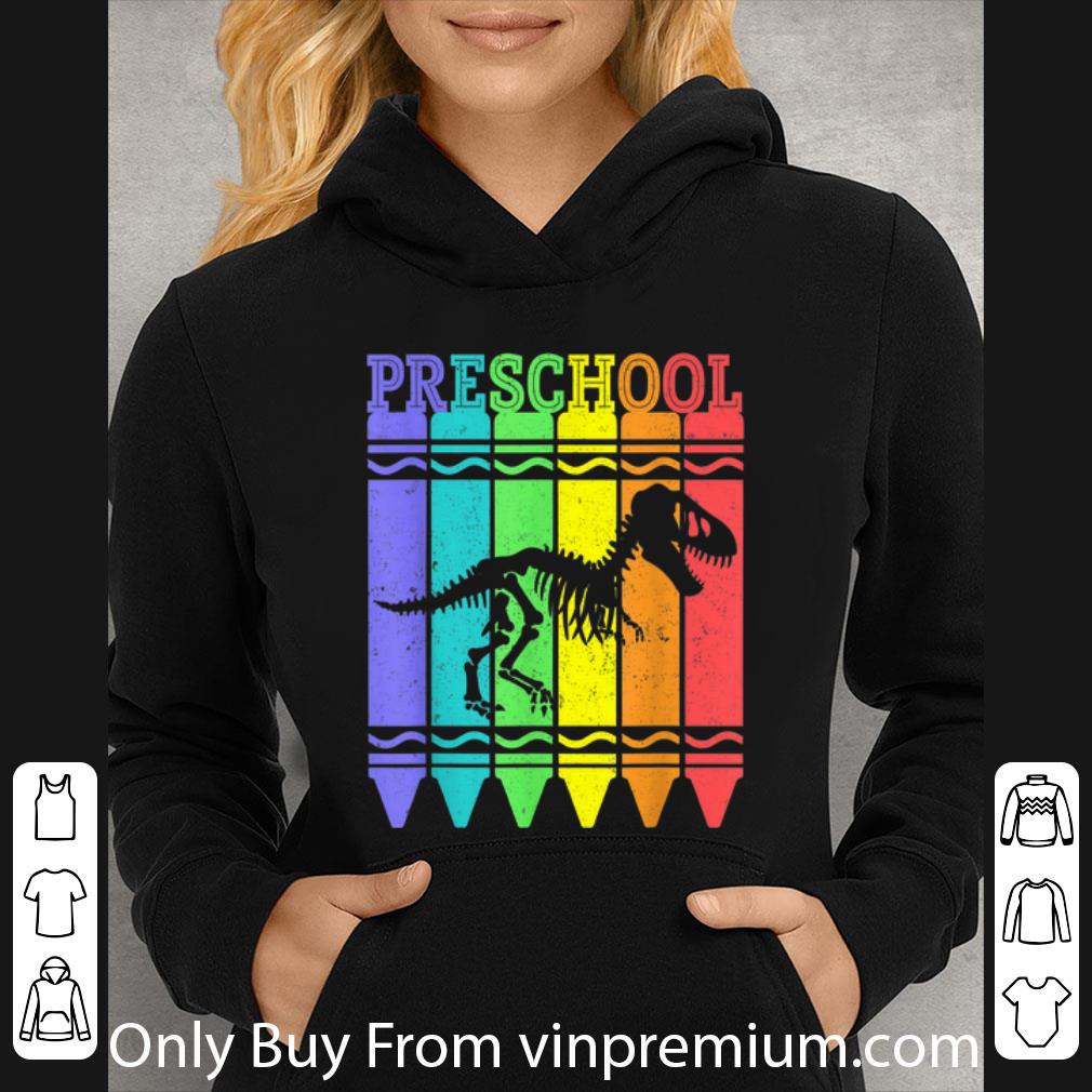 915c0b55 great back to school preschool crayon dinosaurus pen color shirt 4 - Great Back To School Preschool Crayon Dinosaurus Pen Color shirt