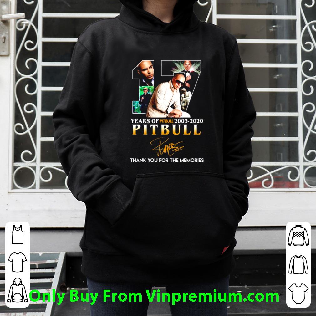 a1f092e3 pretty 17 years of pitbull thank you for the memories signature shirt 4 - Pretty 17 Years Of Pitbull Thank You For The Memories Signature shirt