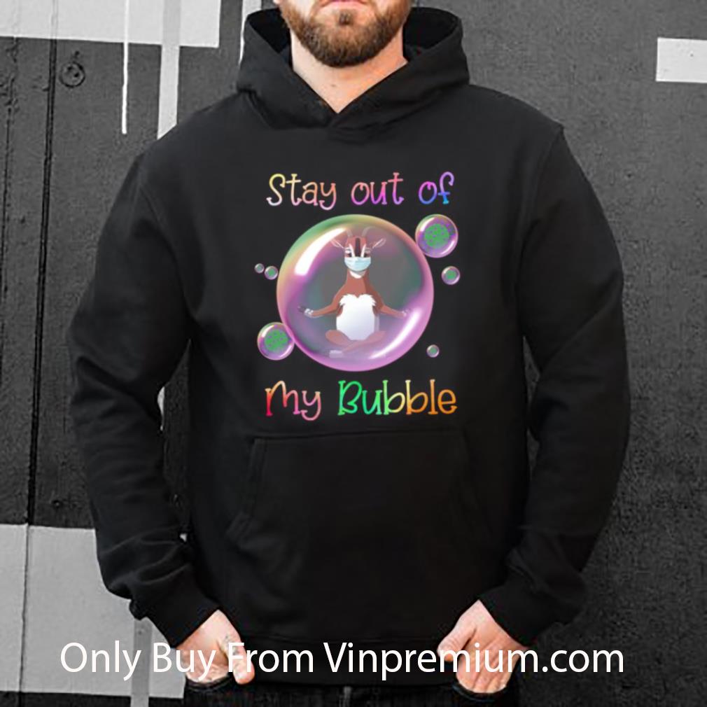 Hot Stay Out Of My Bubble Coronavirus Yoga Goat Mask shirt 2334bf3d hot stay out of my bubble coronavirus yoga goat mask shirt 4 - Hot Stay Out Of My Bubble Coronavirus Yoga Goat Mask shirt