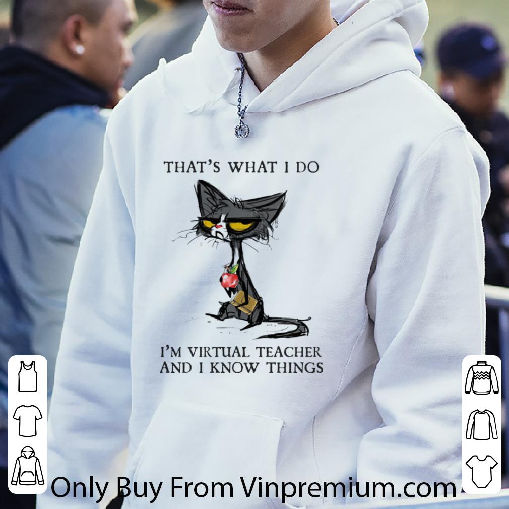 2ba7af4c official thats what i do im virtual teacher and i know things shirt 4 - Official Thats What I Do Im Virtual Teacher And I Know Things shirt