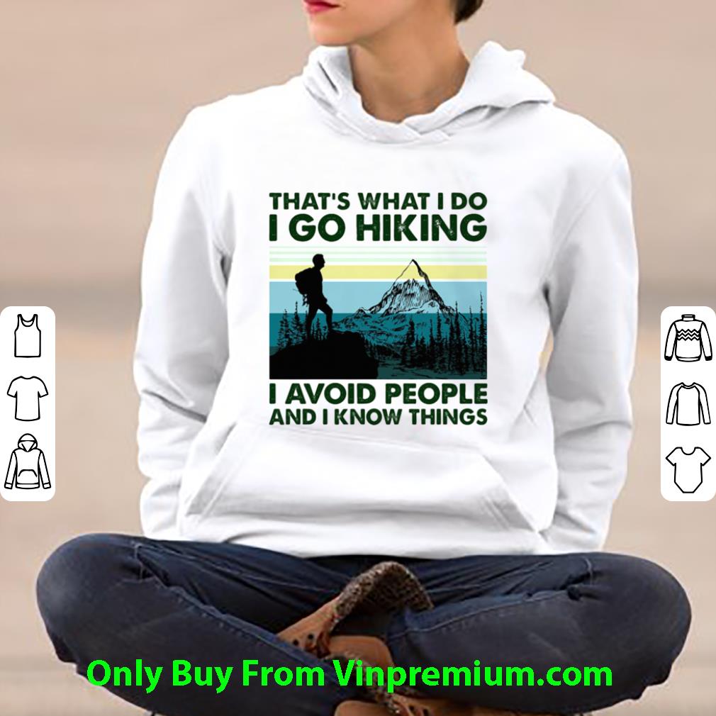 c34f634b official that s what i do i go hiking i avoid people and i know things vintage retro shirt 4 - Official That’s What I Do I Go Hiking I Avoid People And I Know Things Vintage Retro shirt