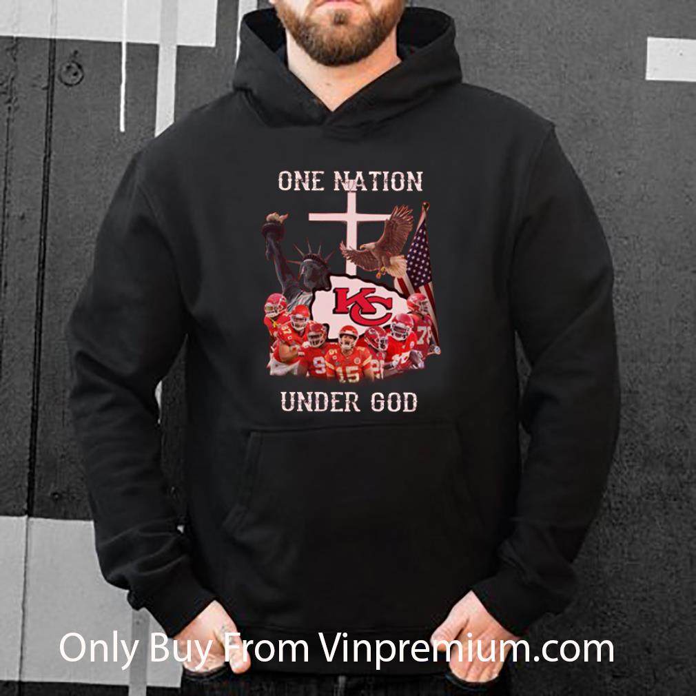 db085f15 top statue of liberty american kansas city chiefs one nation under god shirt 4 - Top Statue Of Liberty American Kansas City Chiefs One Nation Under God shirt