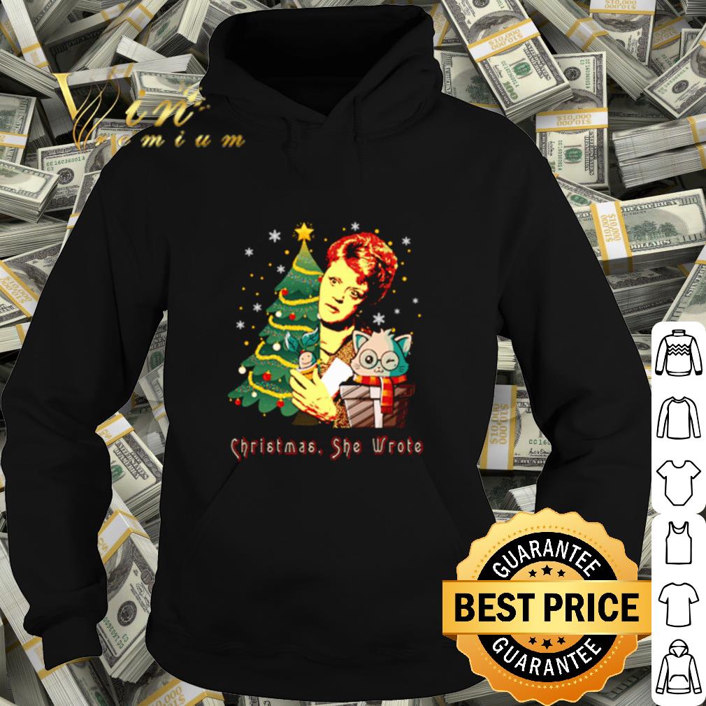36735bff jessica fletcher cat christmas she wrote shirt 4 - Jessica Fletcher Cat Christmas she wrote shirt