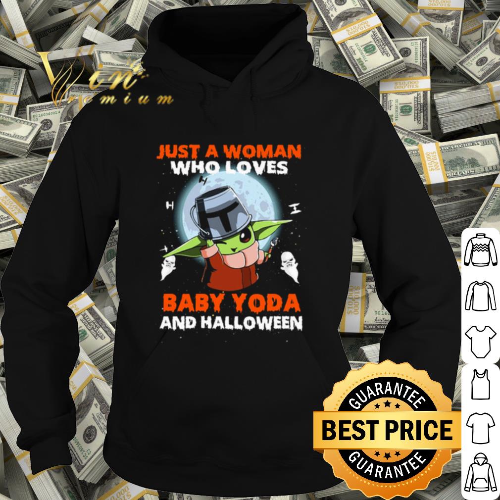82f51c5a premium baby yoda and halloween just a woman who love shirt 4 - Premium Baby Yoda and Halloween just a woman who love shirt