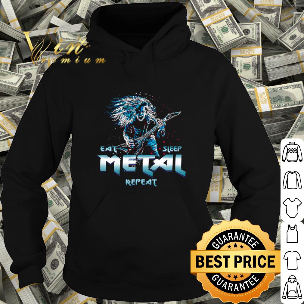 e0fe3101 premium heavy metal band eat sleep metal repeat shirt 4 - Premium Heavy Metal Band Eat Sleep Metal Repeat shirt