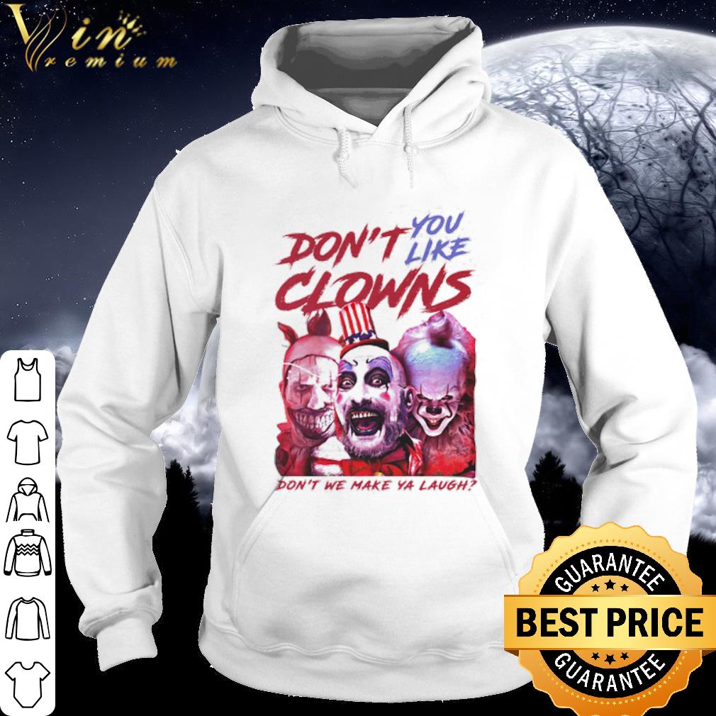 e1995fb8 original horror characters don t you like clowns don t we make ya laugh shirt 4 - Original Horror characters don’t you like clowns don’t we make ya laugh shirt