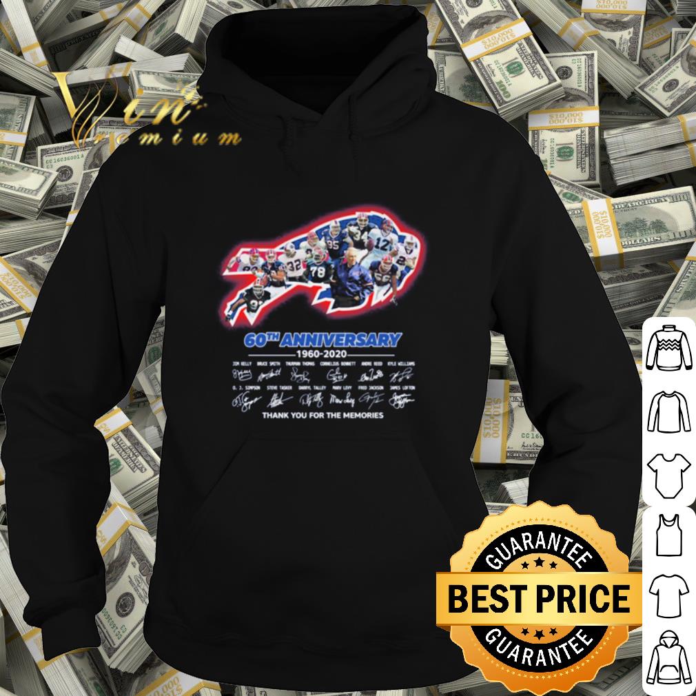 46026b85 best buffalo bills 60th anniversary 1960 2020 players signature thank you for the memories shirt 4 - Best Buffalo Bills 60th Anniversary 1960 2020 players signature thank you for the memories shirt