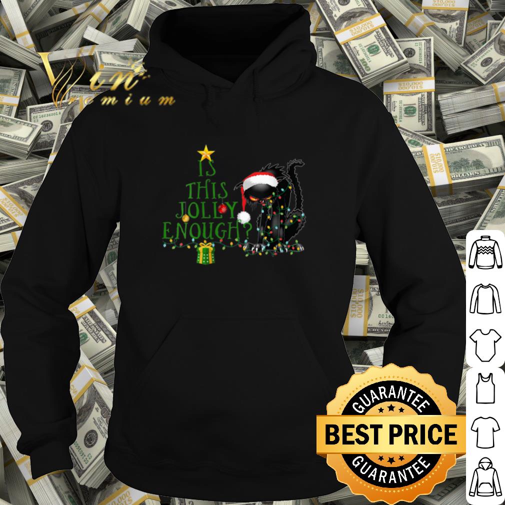 65eb5985 best is this jolly enough noel black cat light christmas shirt 4 - Best Is This Jolly Enough Noel Black Cat Light Christmas shirt