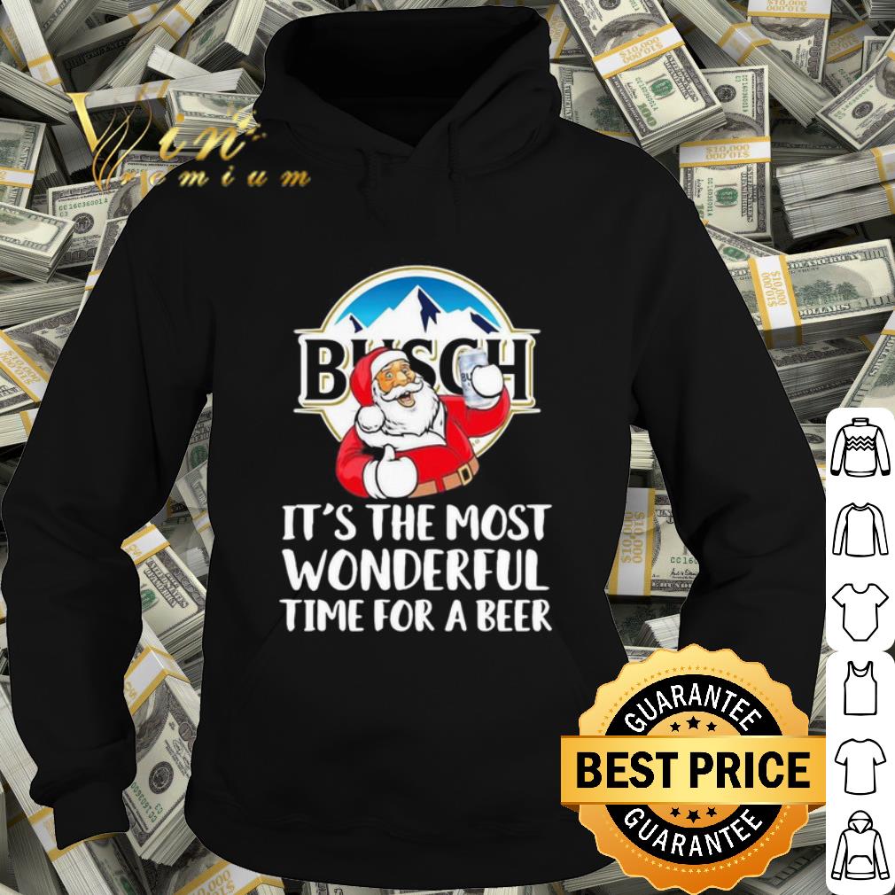 99e9844a official santa claus drinking busch light it s the most wonderful time for a beer shirt 4 - Official Santa Claus Drinking Busch Light It’s The Most Wonderful Time For A Beer shirt