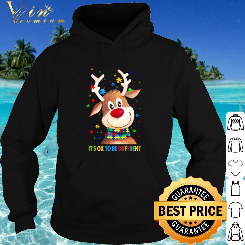 d587ef15 cool reindeer autism it s ok to be different shirt 4 - Cool Reindeer Autism it's ok to be different shirt