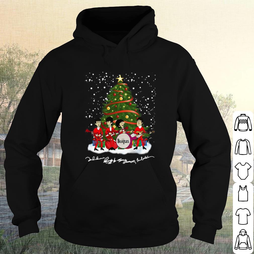 e1ecea71 cool the beatles tree christmas signature shirt 4 - Cool The Beatles Tree Christmas Signature shirt