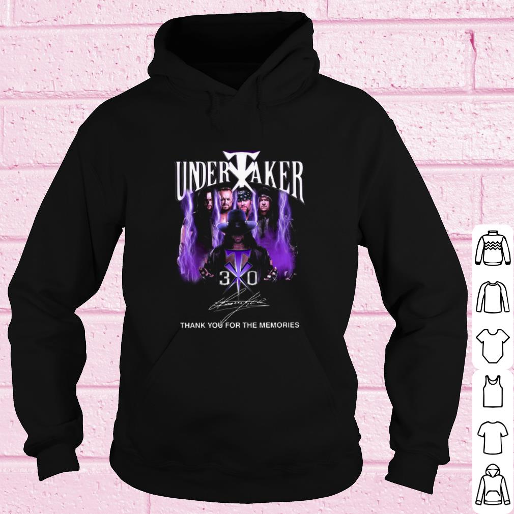 0848a94a official the undertaker 30 thank you for the memories signature shirt 4 - Official The Undertaker 30 Thank you for the memories Signature shirt